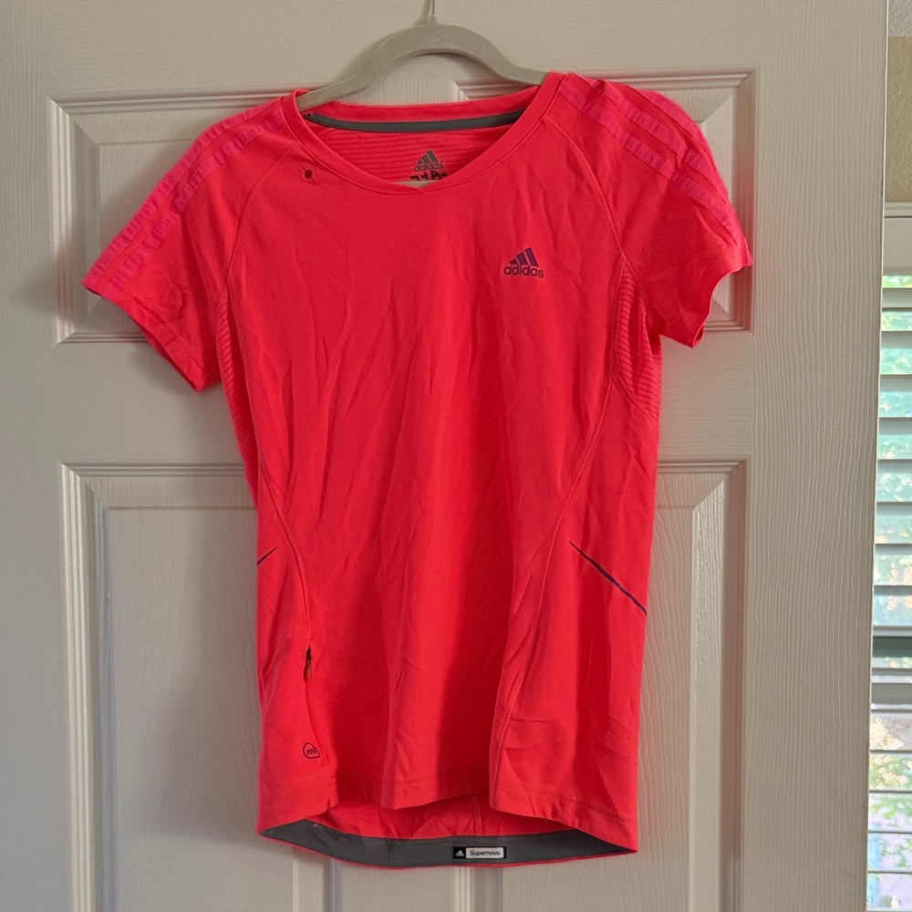 Adidas Women's Bright Pink Short Sleeve Tee